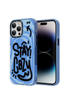 YoungKit Happy Mood Serisi Kılıf Mavi iPhone 14 Pro Max