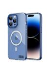 YoungKit Coloured Glaze Serisi Kılıf Mavi iPhone 14 Pro Max