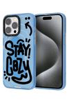 YoungKit Happy Mood Serisi Kılıf Mavi iPhone 14 Pro