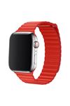 Fujimax Apple Watch Deri Magnet Kordon Kırmızı