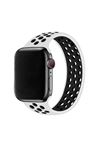Fujimax Apple Watch Delikli Spor Solo Loop Kordon Small Beyaz Siyah
