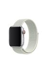 Fujimax Apple Watch Kumaş Hasır Kordon Zirve Beyazı