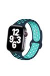 Fujimax Apple Watch Delikli Spor Kordon Mavi Turkuaz