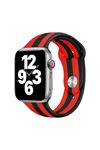 Fujimax Apple Watch Rainbow Kordon Siyah Kırmızı