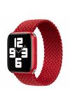 Fujimax Apple Watch Örgü Solo Loop Kordon Medium Kırmızı