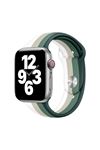 Fujimax Apple Watch Rainbow Kordon Yeşil Beyaz