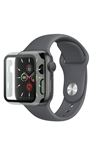 Fujimax Apple Watch 4 5 6 SE Ekran Ve Kasa Koruyucu Siyah