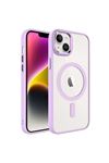 Krom Serisi MagSafe Kılıf Açık Pembe iPhone 14 Plus