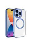 Setro Serisi MagSafe Kılıf Mavi iPhone 15 Pro