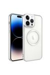 Setro Serisi MagSafe Kılıf Gümüş iPhone 14 Pro Max