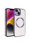 Setro Serisi MagSafe Kılıf Derin Mor iPhone 14 Plus