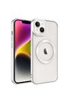 Setro Serisi MagSafe Kılıf Gümüş iPhone 14 Plus