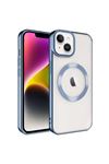 Setro Serisi MagSafe Kılıf Mavi iPhone 14 Plus 