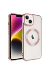 Setro Serisi MagSafe Kılıf Rose Gold iPhone 14 Plus